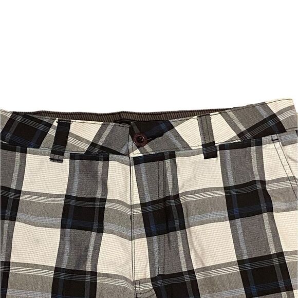 O'Neill Men's Size 31 Black Grey Plaid Board Shorts - Picture 2 of 5